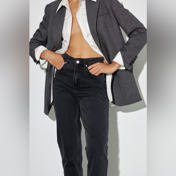 COPY - NWOT Lime charcoal gray oversized blazer, size s - Picture 9 of 12